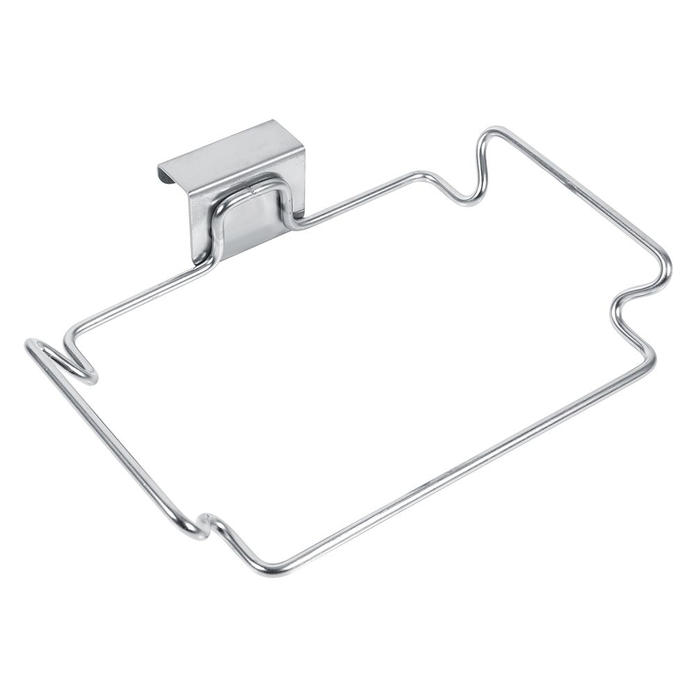 Creative Back Door Stainless Steel Trash Bag Hanging Rack Shelf Storage Hook — image 1