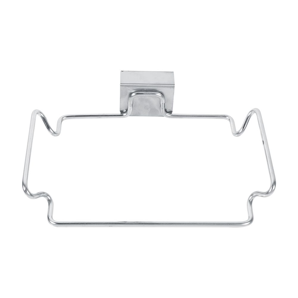 Creative Back Door Stainless Steel Trash Bag Hanging Rack Shelf Storage Hook view 2