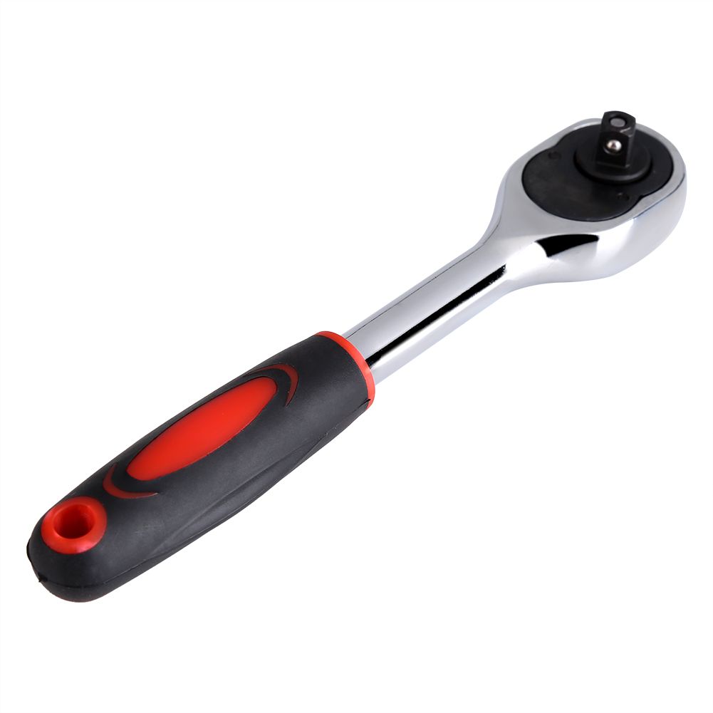 1PC Heavy Duty 1/4" Drive Quick Release Ratchet Socket Wrench Hand Bike Car
