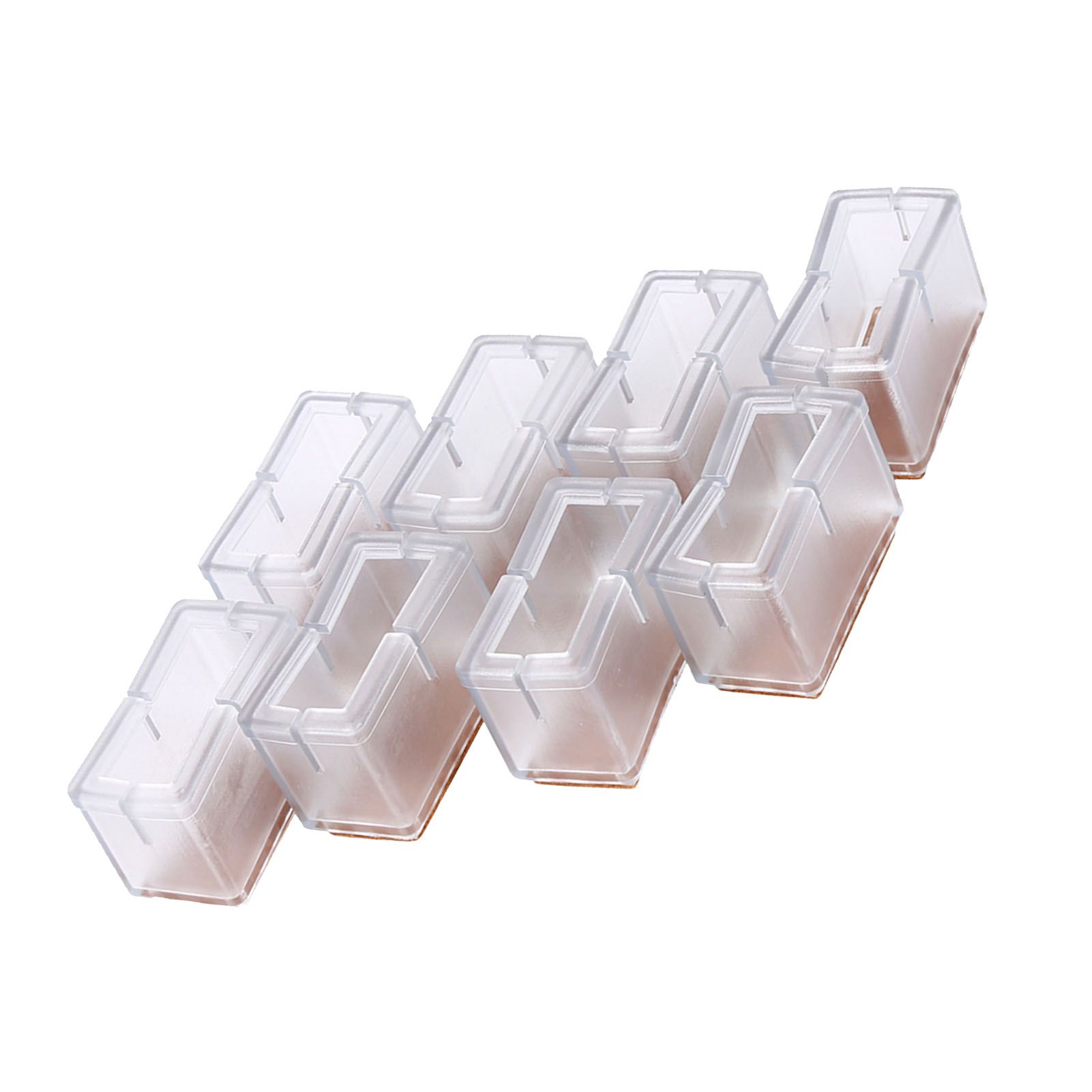 8 Pcs / Set Chair Legs Cover Rectangle Furniture Legs Protector with Rubber view 3