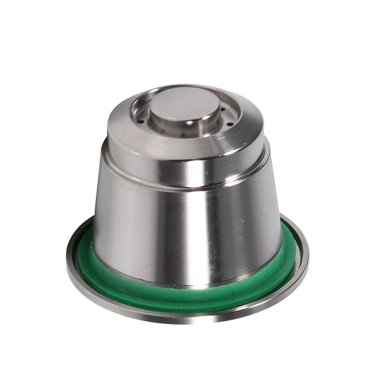 Stainless steel Refillable Reusable Coffee Capsule With Spoon Compatible For view 8