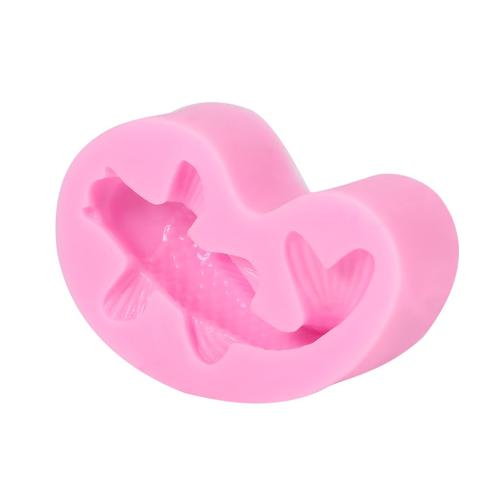 3D Fish Shape Silicone Fondant Mold Cake Decorating Tool Chocolate Sugarcraft view 3