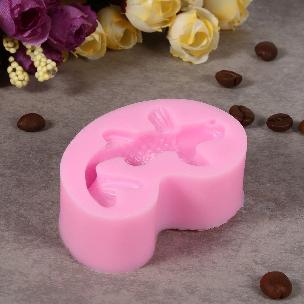 3D Fish Shape Silicone Fondant Mold Cake Decorating Tool Chocolate Sugarcraft view 6