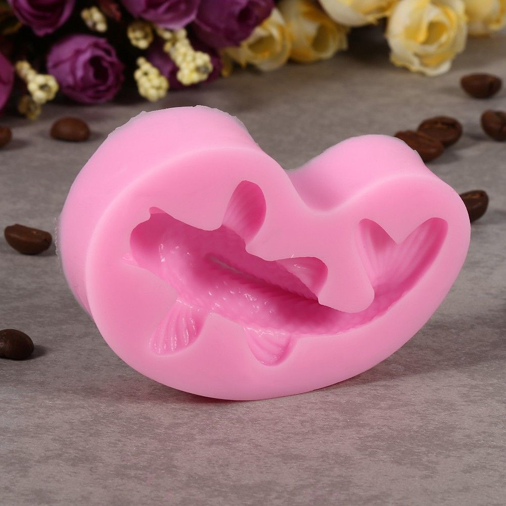 3D Fish Shape Silicone Fondant Mold Cake Decorating Tool Chocolate Sugarcraft view 7