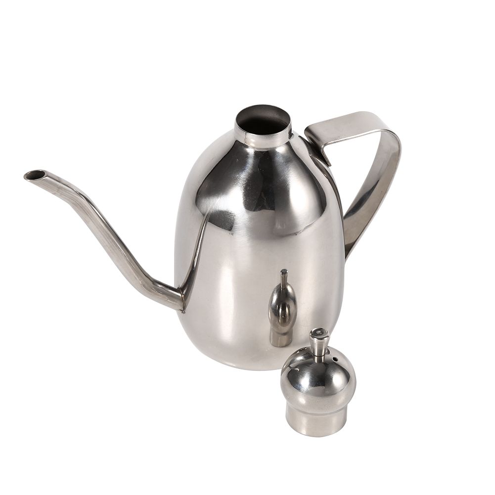 1Pc 0.35L Stainless Steel Olive Oil Dispenser Vinegar Pot Bottle Home Kitchen view 2