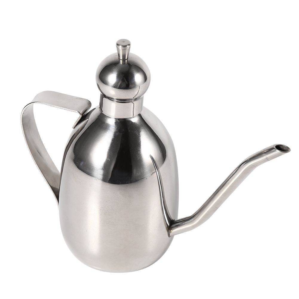 1Pc 0.35L Stainless Steel Olive Oil Dispenser Vinegar Pot Bottle Home Kitchen view 6