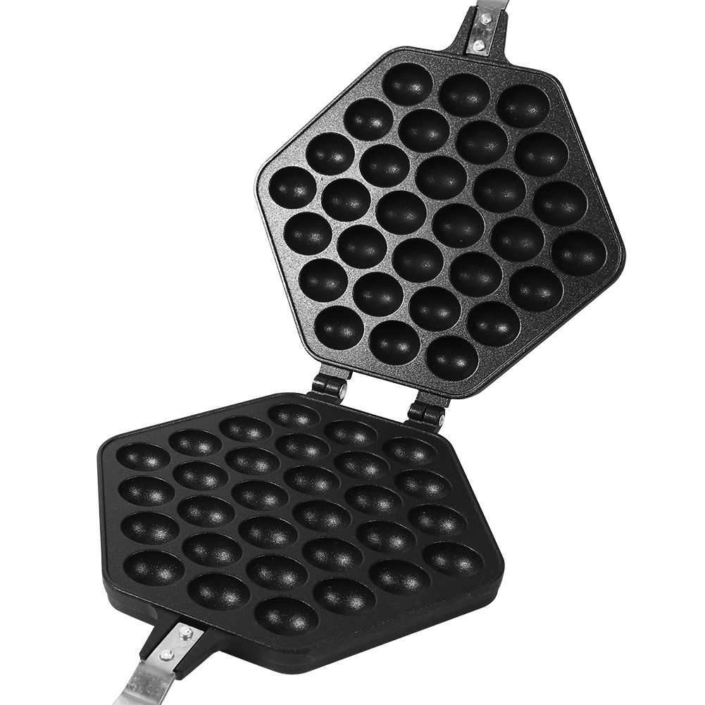 1x Aluminum Alloy NOn stick DIY Eggettes Pan Egg Bubble Cake Baking Mold Plate view 7
