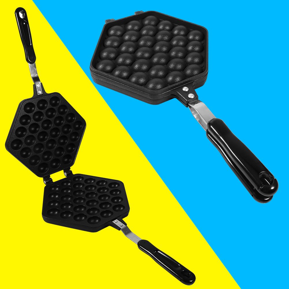 1x Aluminum Alloy NOn stick DIY Eggettes Pan Egg Bubble Cake Baking Mold Plate view 8
