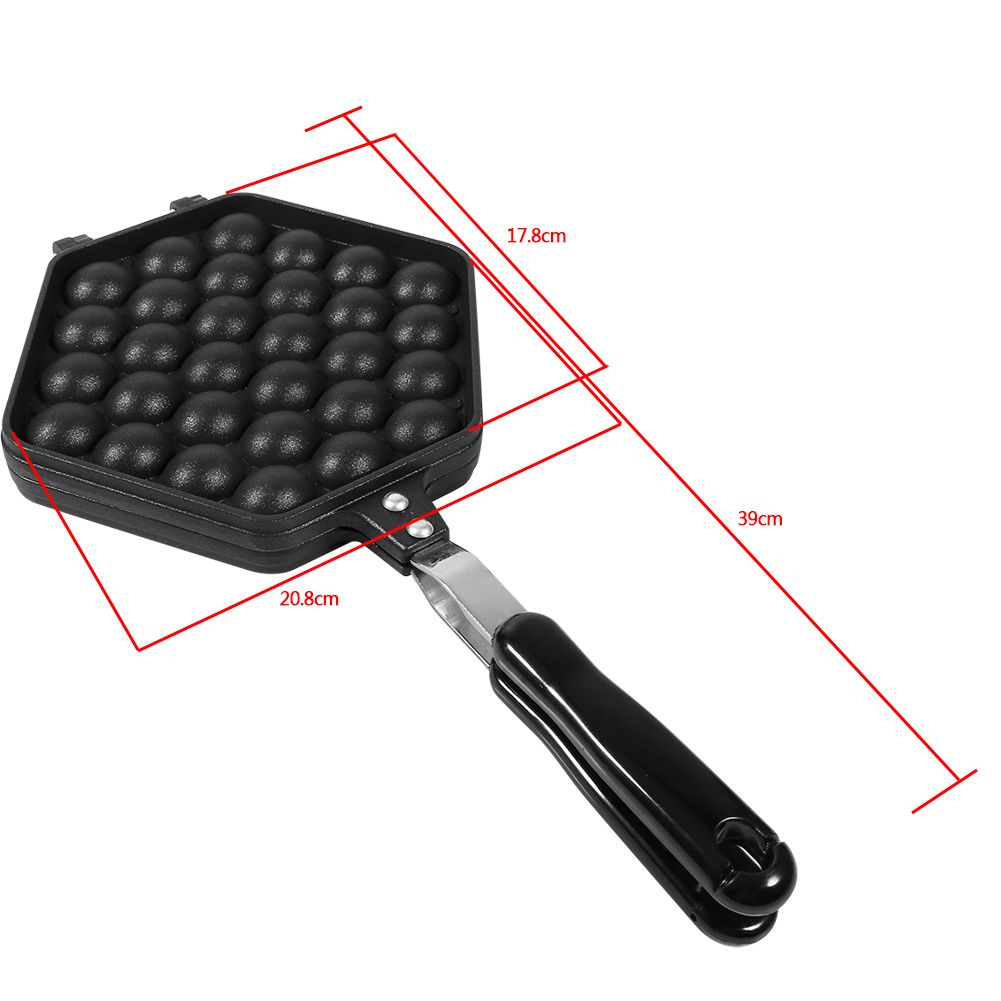 1x Aluminum Alloy NOn stick DIY Eggettes Pan Egg Bubble Cake Baking Mold Plate view 10