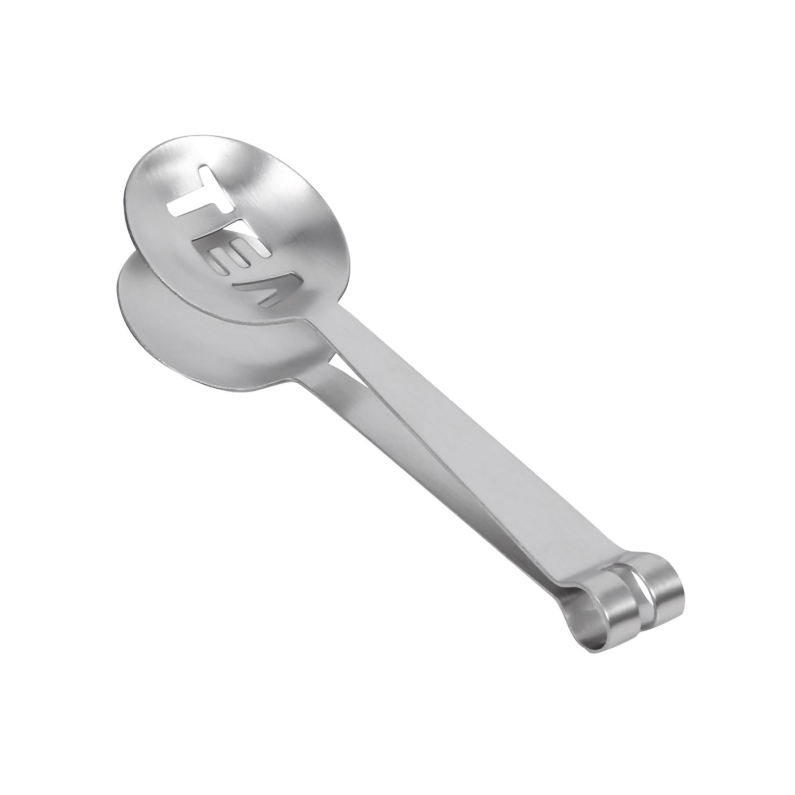 12CM Lightweight Stainless Steel Teabag Tongs Squeezer Strainer Grip Home view 12