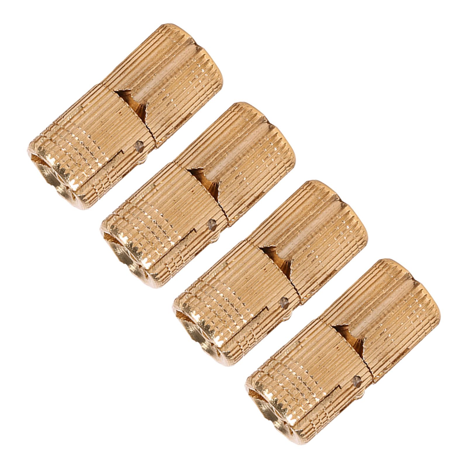 4pcs/pack Copper Cabinet Door Concealed Barrel Hinge for Worktops DIY Project 10mm view 8