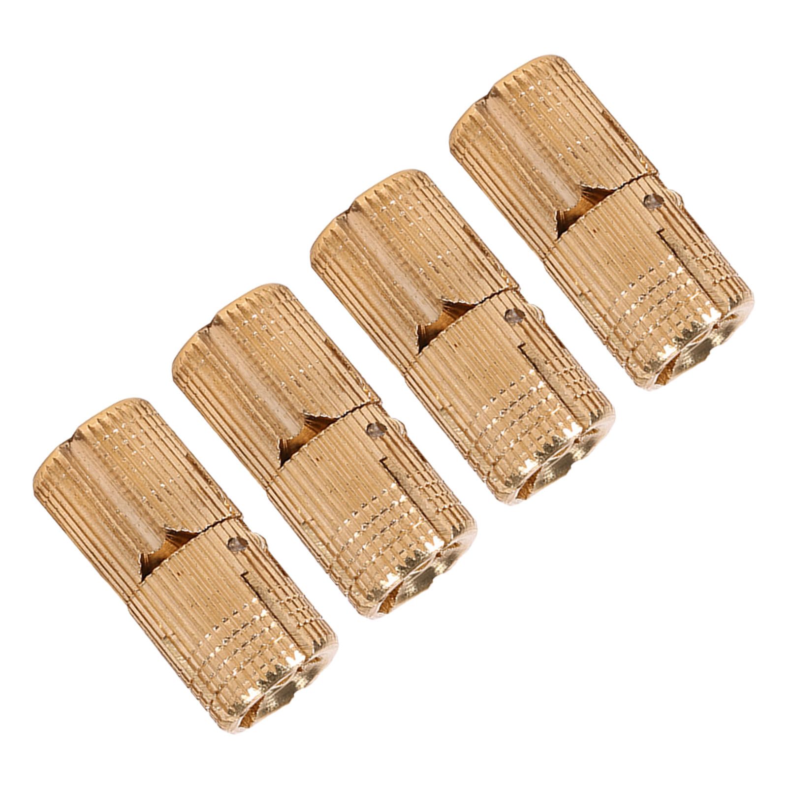 4pcs/pack Copper Cabinet Door Concealed Barrel Hinge for Worktops DIY Project 10mm view 9