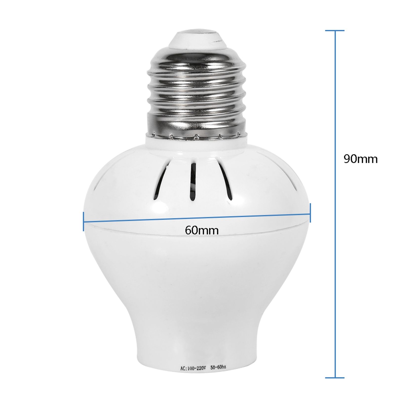 E27 Microwave Radar PIR Motion Sensor LED Light Bulb Switch Socket Lamp Holder view 7