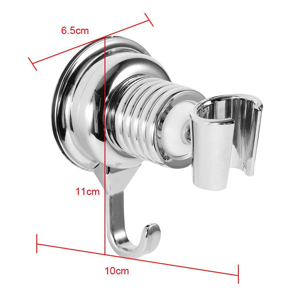 ABS 360 Degree Attached Adjustable Bathroom Shower Head Base Bracket Holder view 3