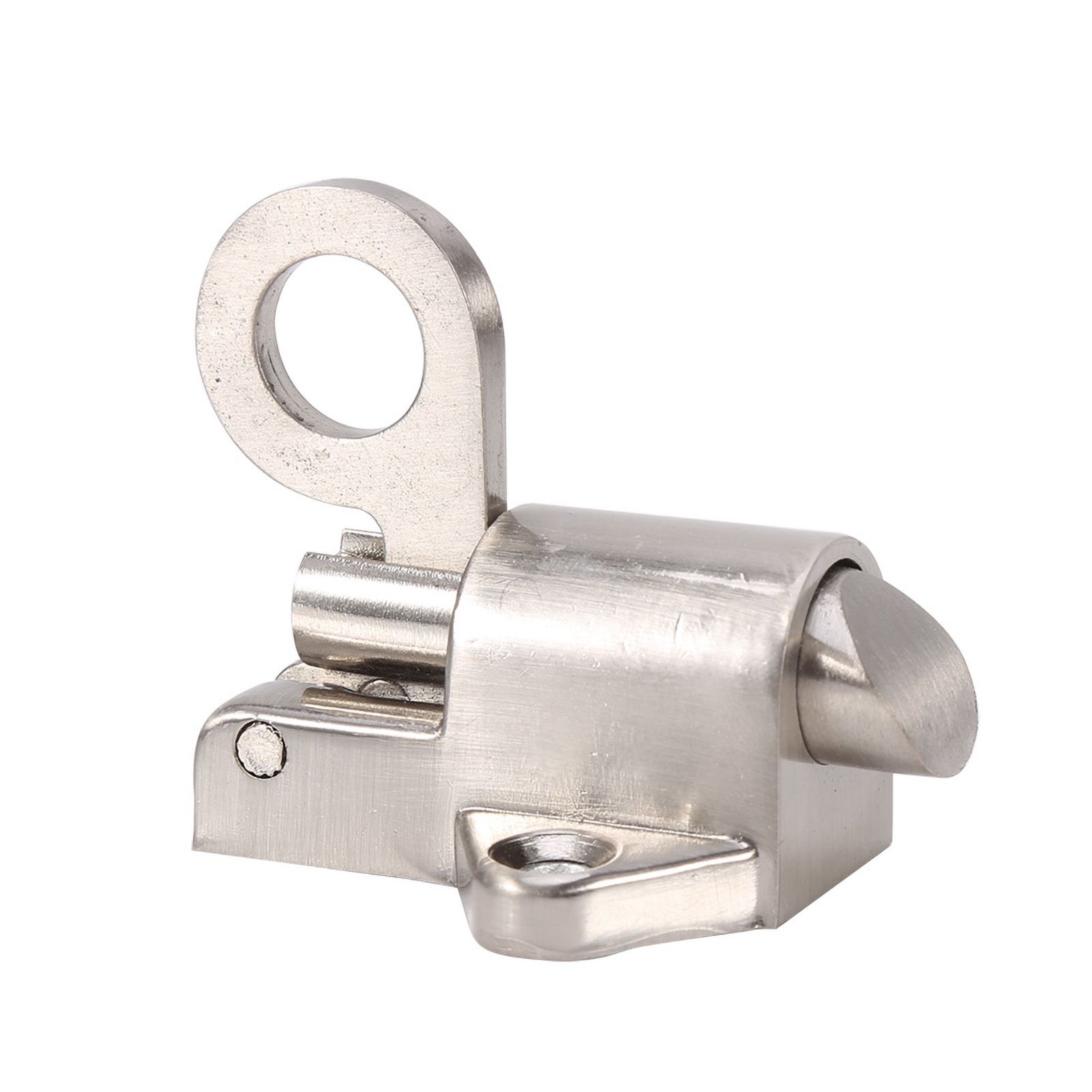 Window Gate Security Pull Ring Spring Bounce Door Bolt Aluminum Latch Lock view 4