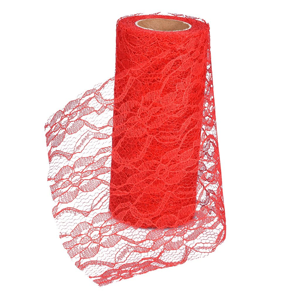 10 Yard Long Wedding Party Decoration Table Runner Chair Sash Floral Lace