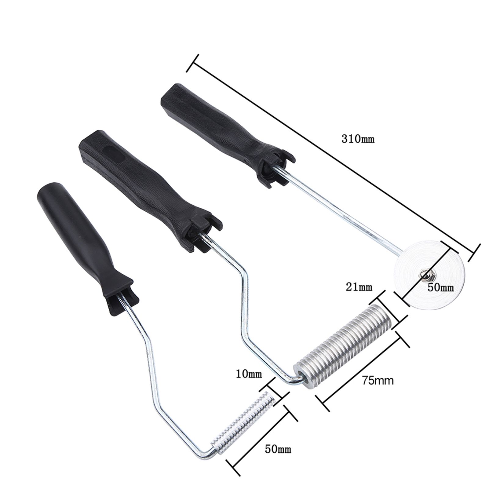 3Pcs/set Aluminum Alloy Fiberglass Bubble Paddle Tool Laminating Roller Kit view 11