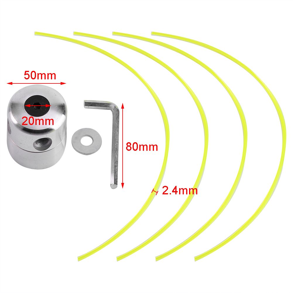 Universal Aluminium Alloy Strimmer Trimmer Head String Set for Gasoline Grass view 8