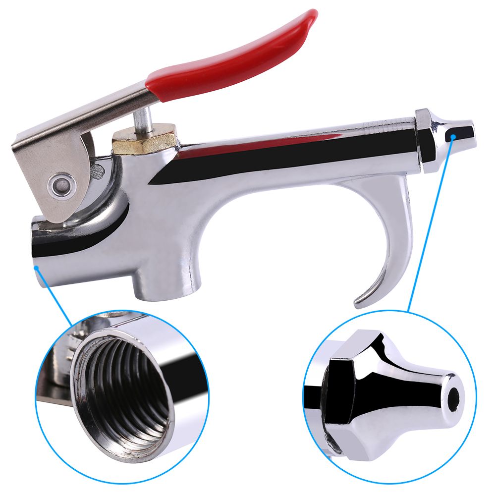 1pc Zinc Alloy Air Compressor Blow Kit Blower Dust Removing Gun Tool with Nozzle view 10