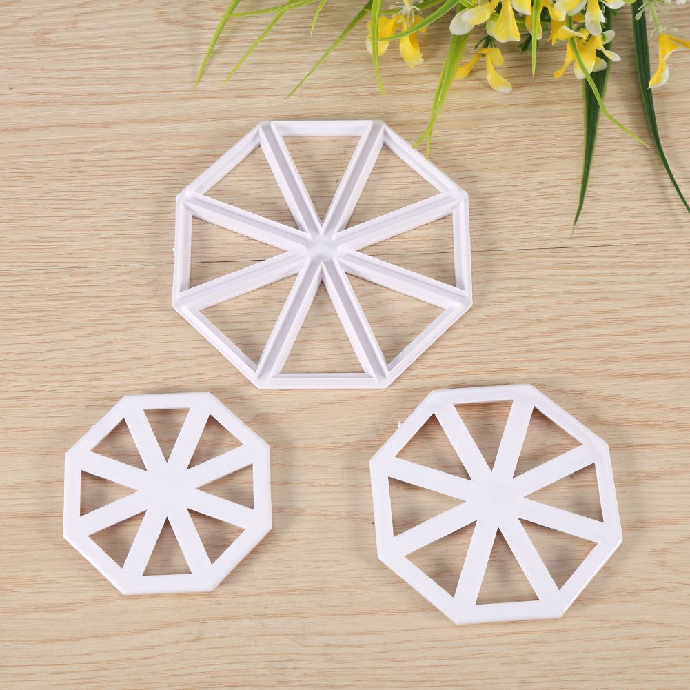 3pcs/set Bunting Flag Cutters Cake Decorating Mold Chocolate Fondant Mould DIY view 12