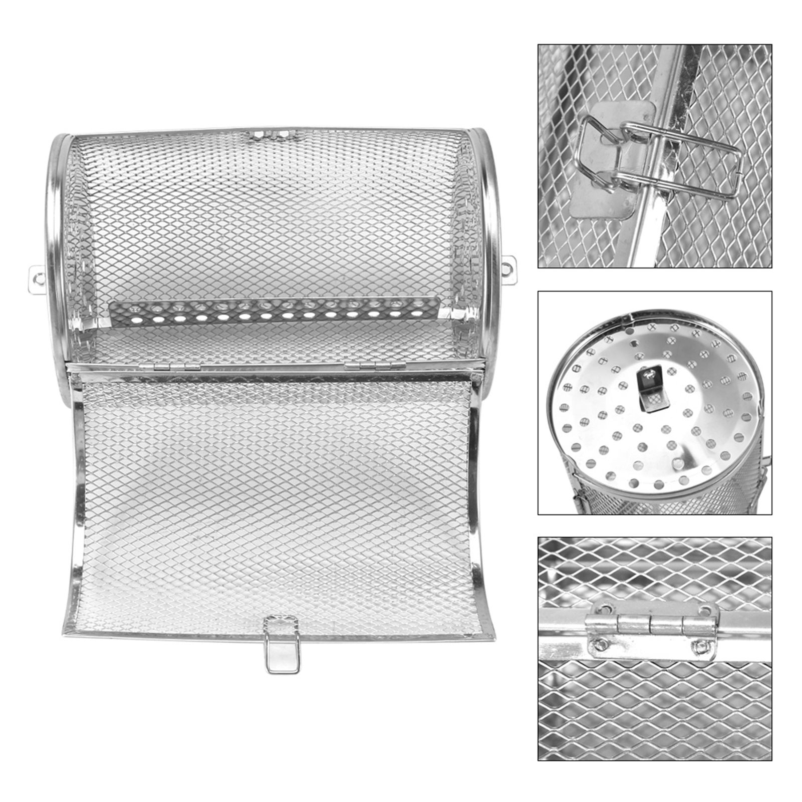 12*18cm Stainless Steel Bakeware Oven Roast Baking Rotary Nuts Beans Peanut view 10