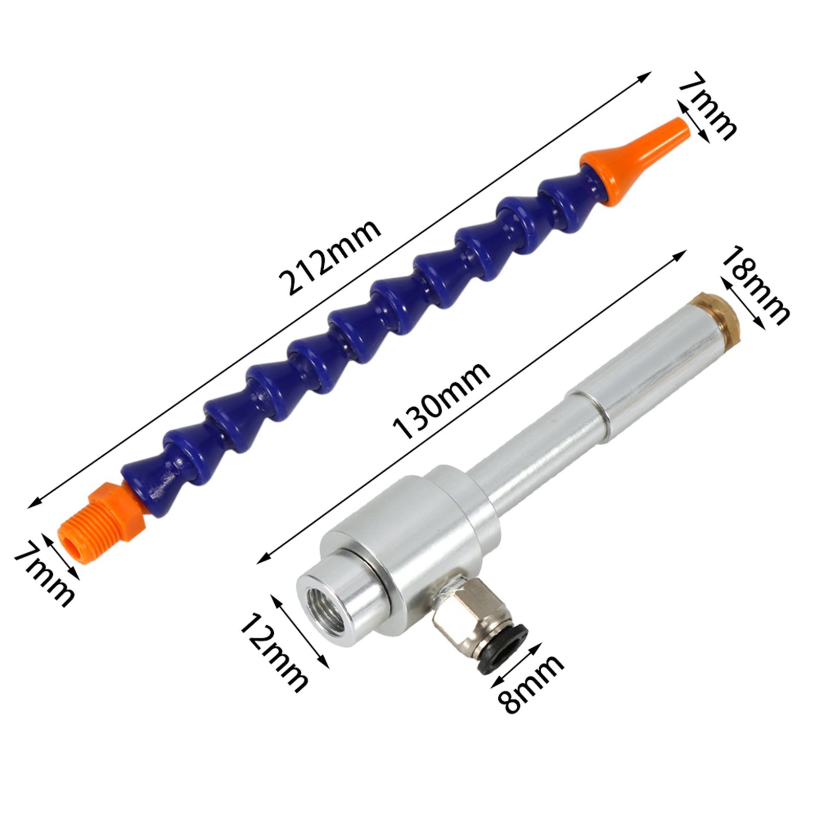 130mm Aluminum Alloy Mechanical Process Mini Vortex Cold Air Dry Cooling Gun view 2