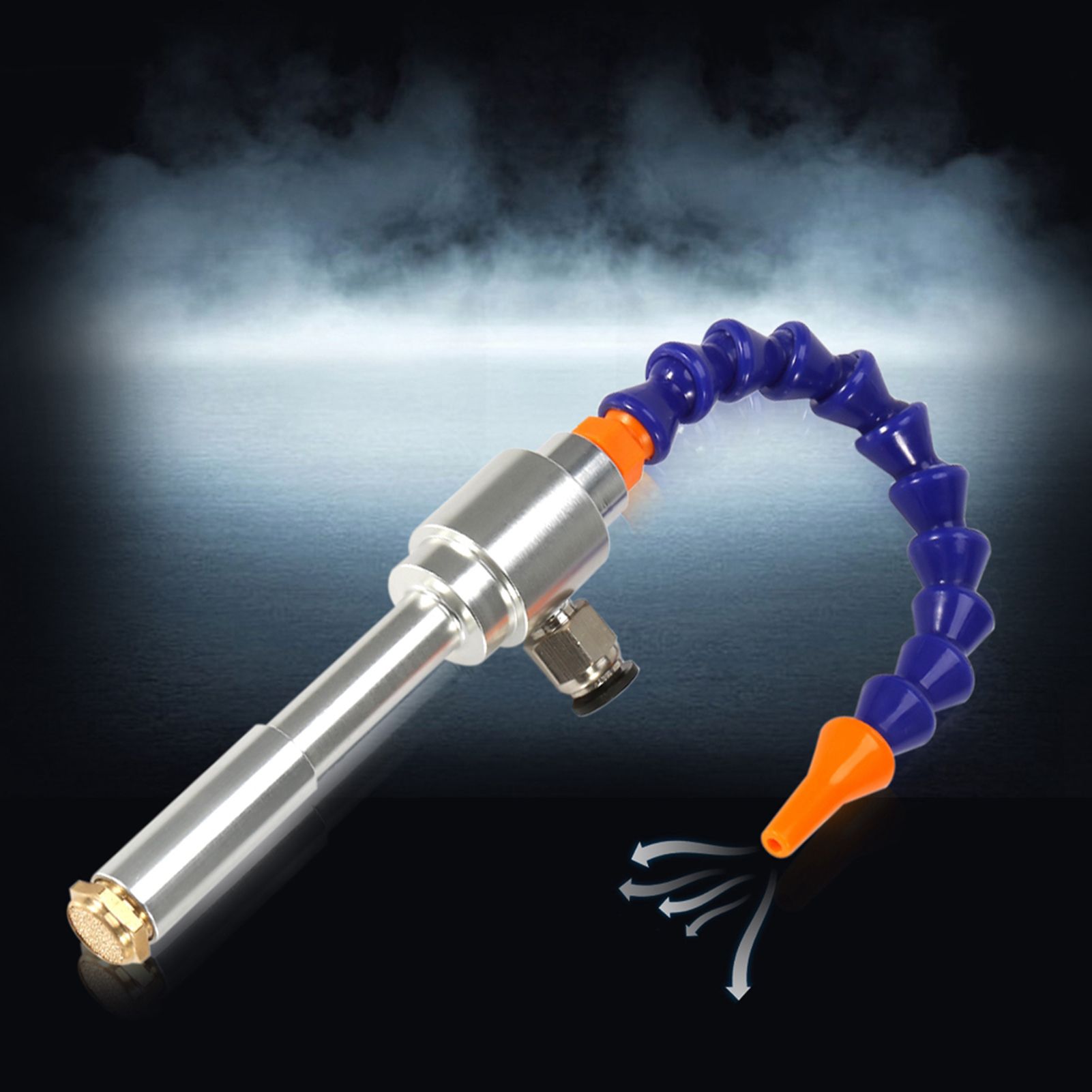 130mm Aluminum Alloy Mechanical Process Mini Vortex Cold Air Dry Cooling Gun view 4