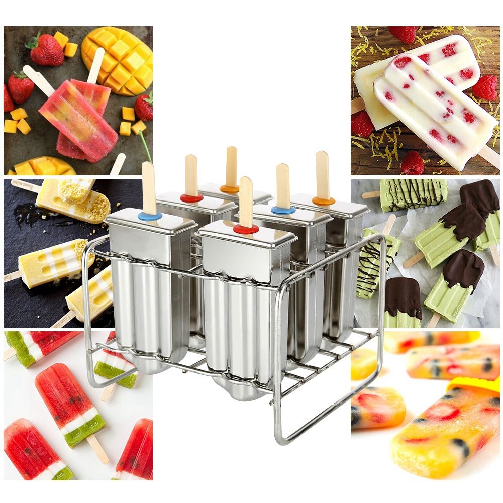 Ice Lolly Mold Stainless Steel Popsicle Mold Ice Cream Mould with Stainless view 4