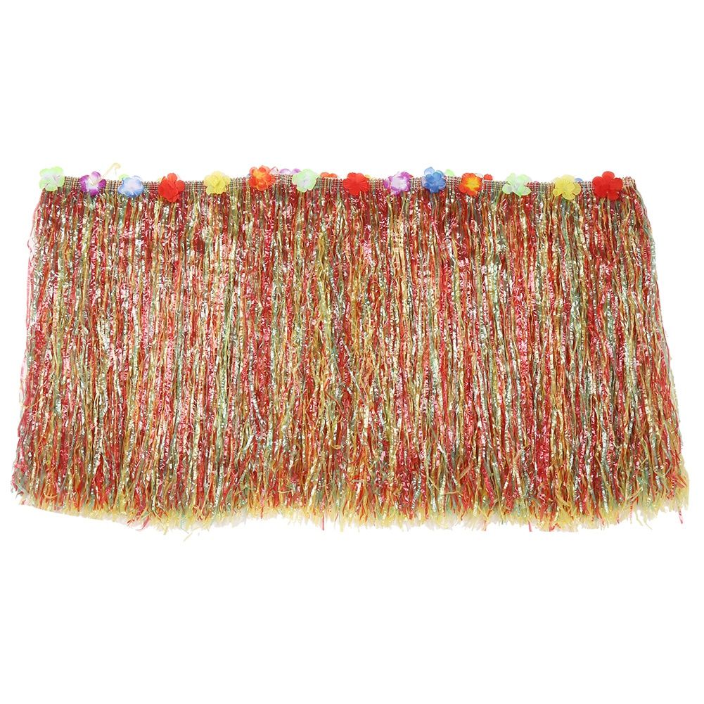 Colorful Flower Summer Hawaiian Party Table Skirt Cover Beach Garden Parties — image 1
