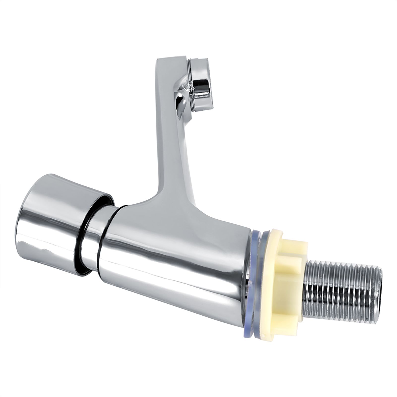 Public Ktchen Bathroom Chrome Plated Self Closing Water Saving Time Delay view 12