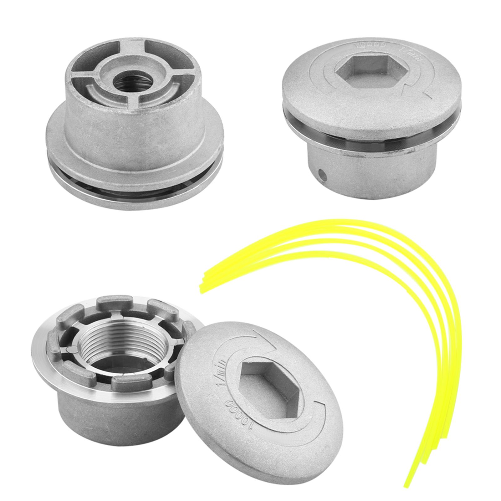 Universal Aluminium Strimmer Head Trimmer Heads String Set Grass Brush Cutter view 3
