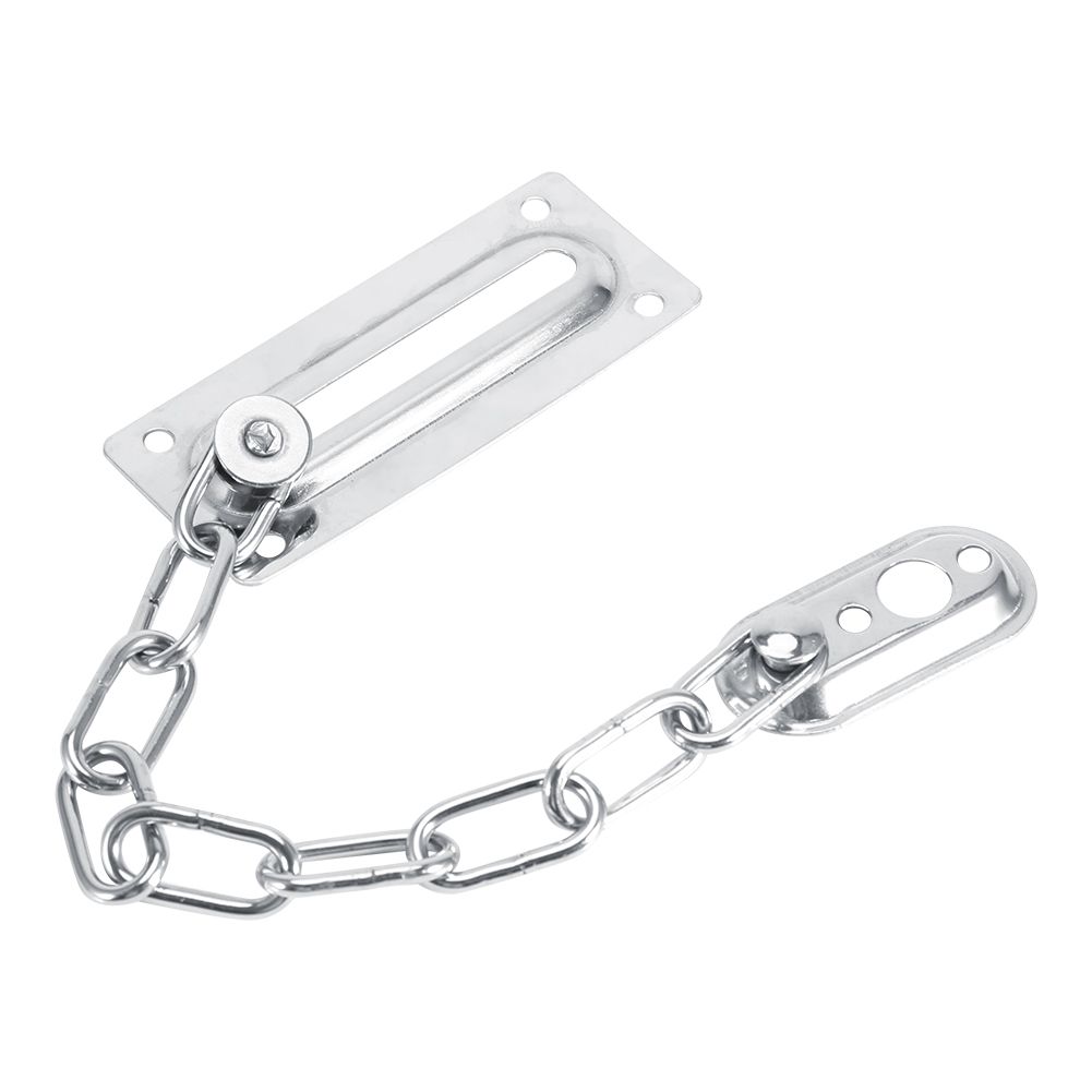 Stainless Steel Safety Guard Door Chain Security Lock Latch With Screws(Silver) view 3