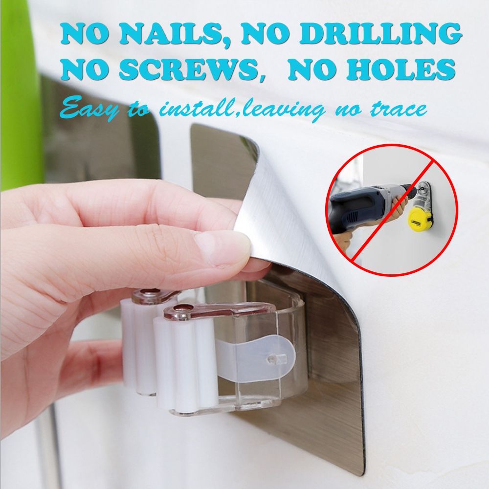 Mop Broom Gripper Holder Hooks