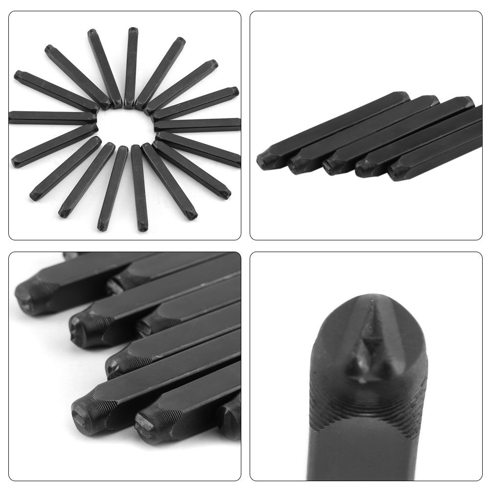 4mm Craft Letters A-Z Punch Stamps Set High Carbon Steel Metal Leather Tool view 4