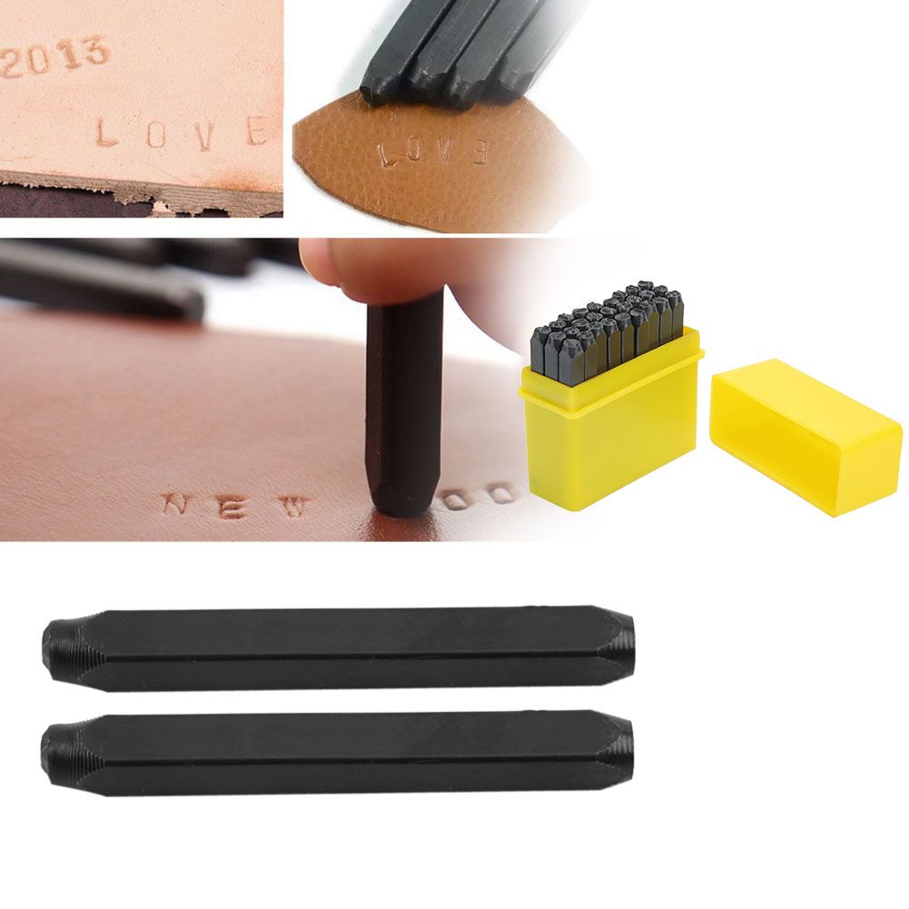 4mm Craft Letters A-Z Punch Stamps Set High Carbon Steel Metal Leather Tool view 5