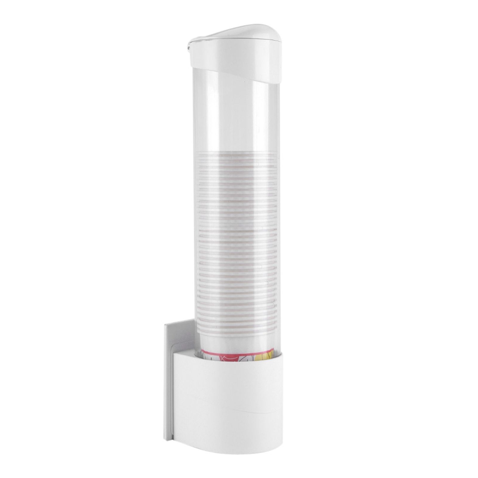 Anti Dust Paper Cup Dispenser Plastic Holder 7.5cm 50 Cups Convenient Container view 4