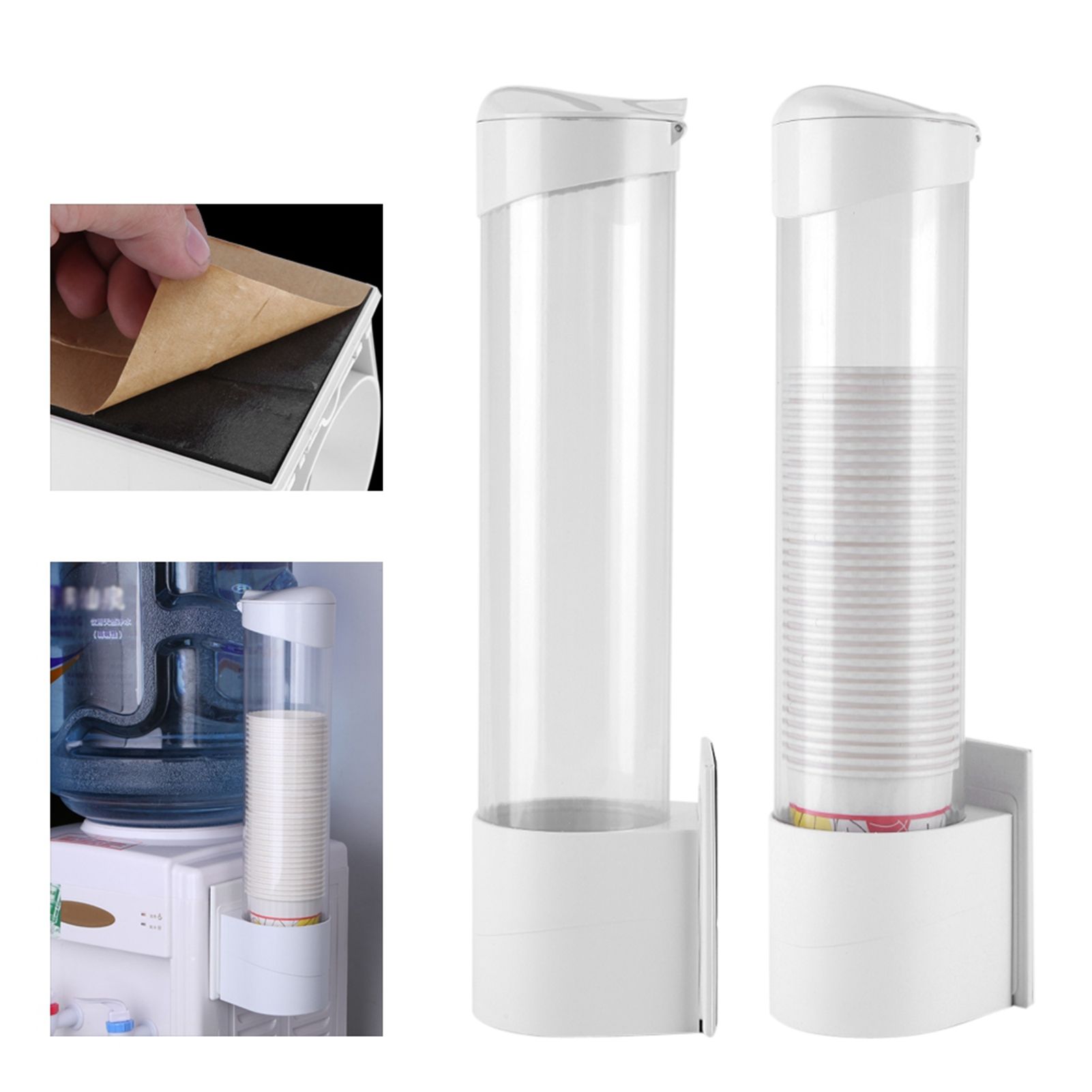 Anti Dust Paper Cup Dispenser Plastic Holder 7.5cm 50 Cups Convenient Container view 11