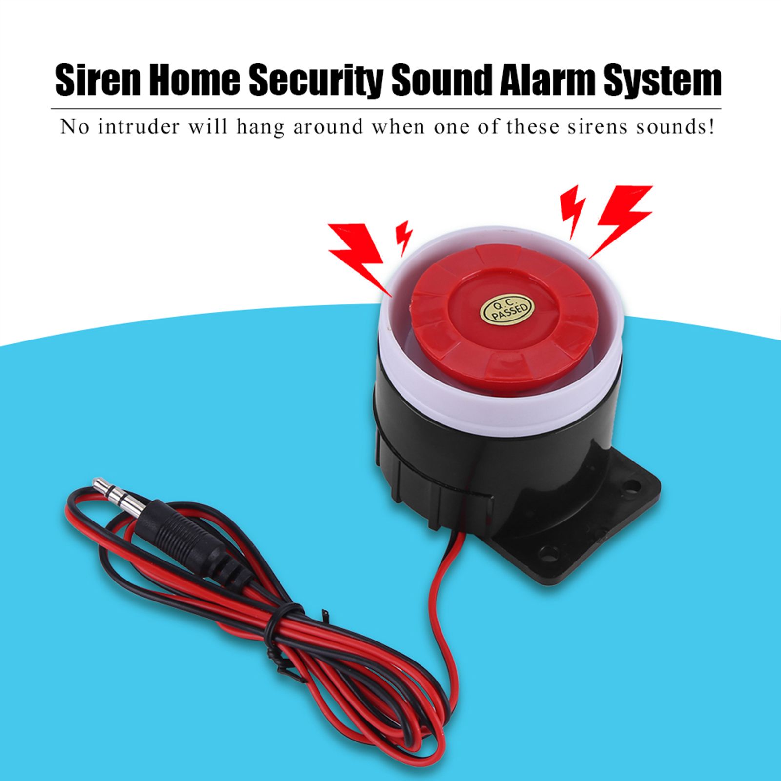 DC 12V Wired Mini Alarm Horn Home Security 110 dB Sound Alarming System view 11