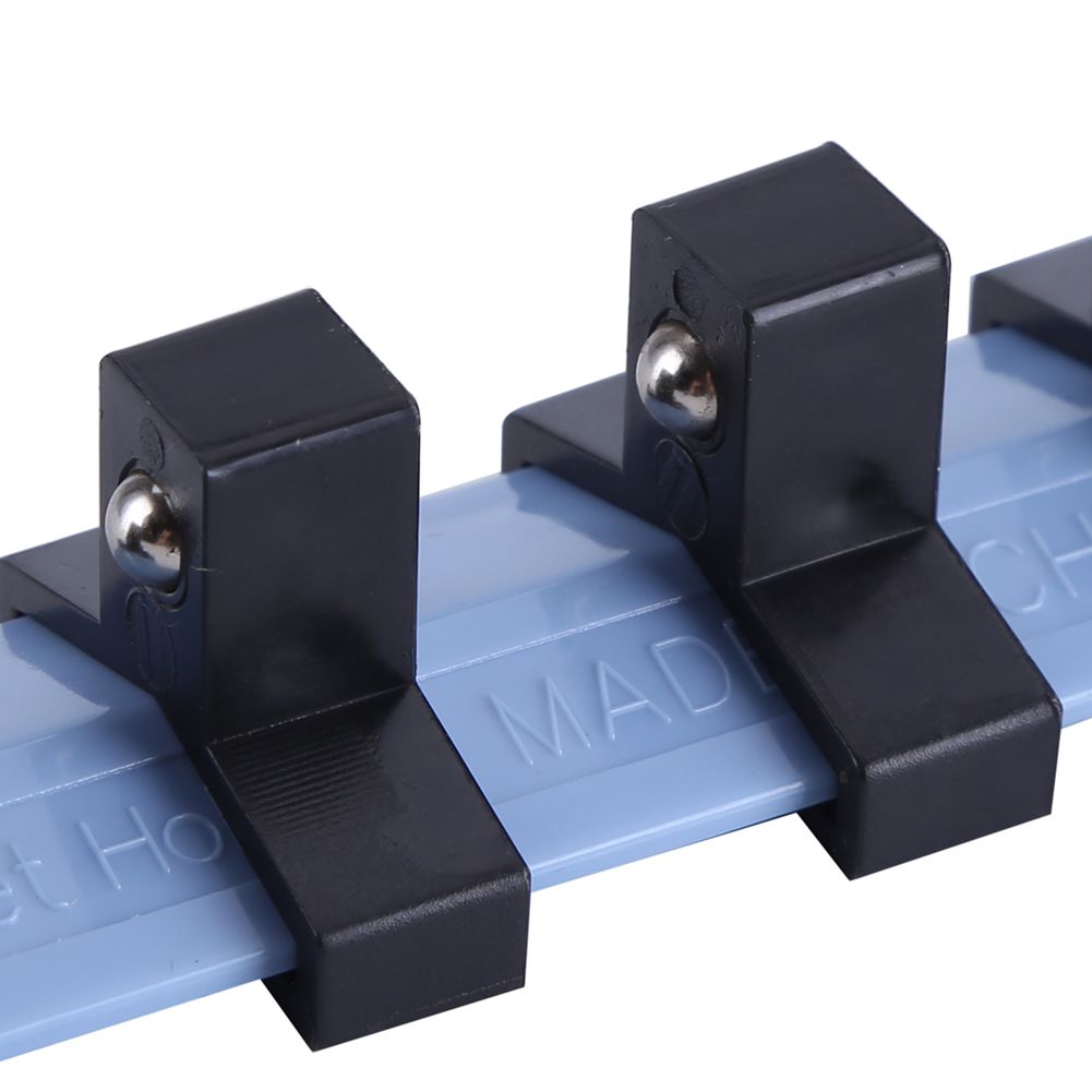 3Pcs 1/4" 3/8" 1/2" Plastic Wall Mounted Socket Storage Rack Divider Rail Tray view 10