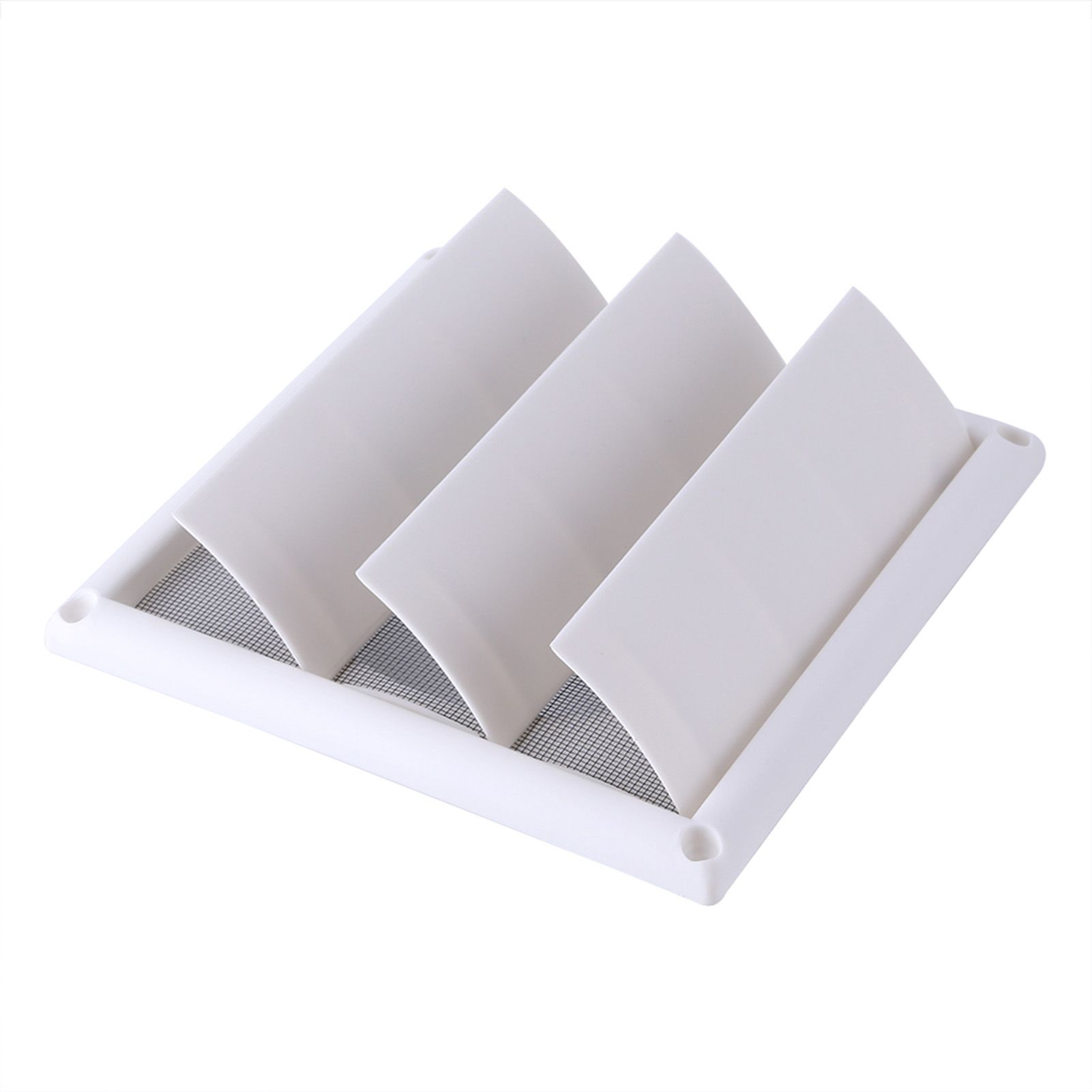 1 PC Plastic Air Vent Grille Cover 3 Flaps Wall Duct Ventilation Grill With view 3