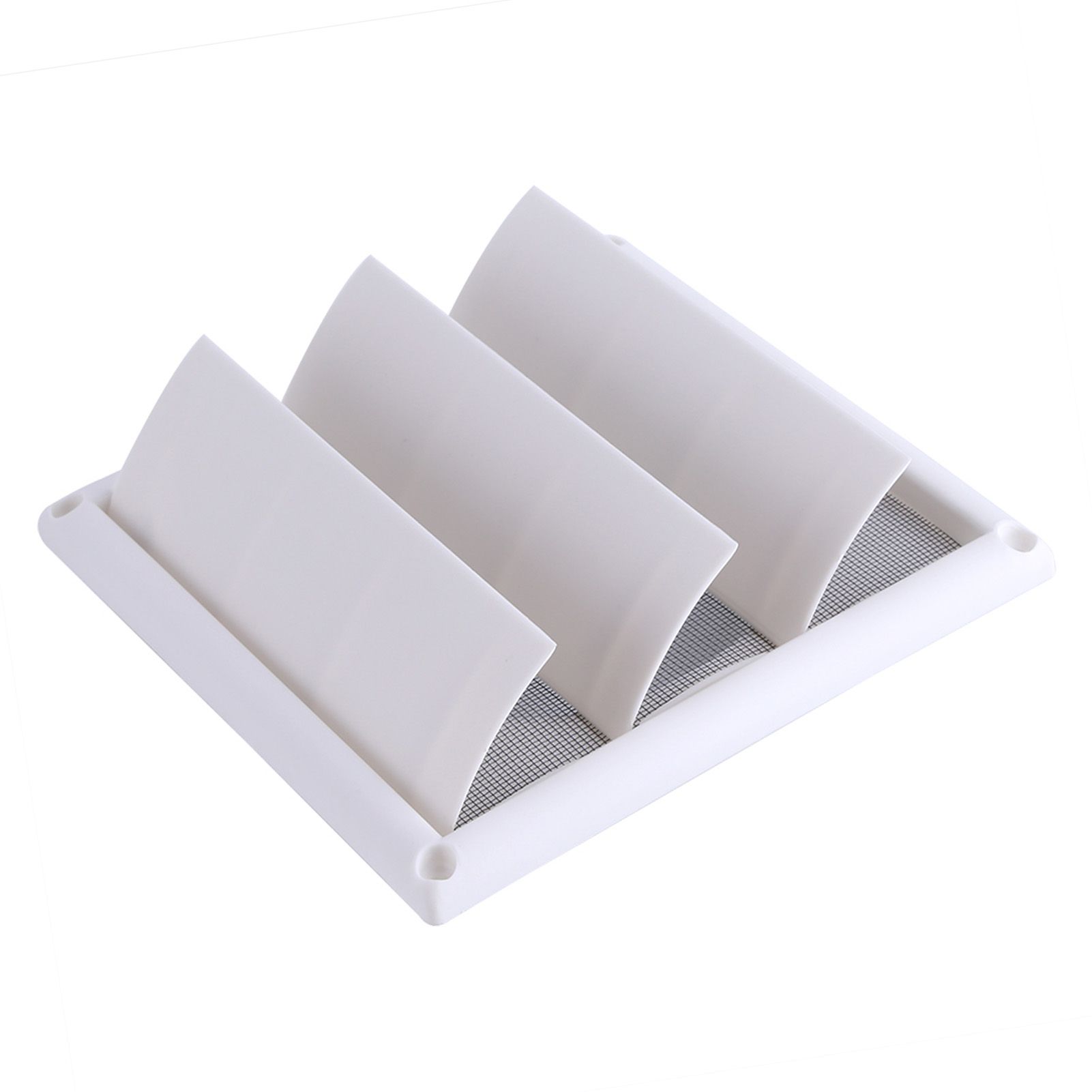 1 PC Plastic Air Vent Grille Cover 3 Flaps Wall Duct Ventilation Grill With view 9