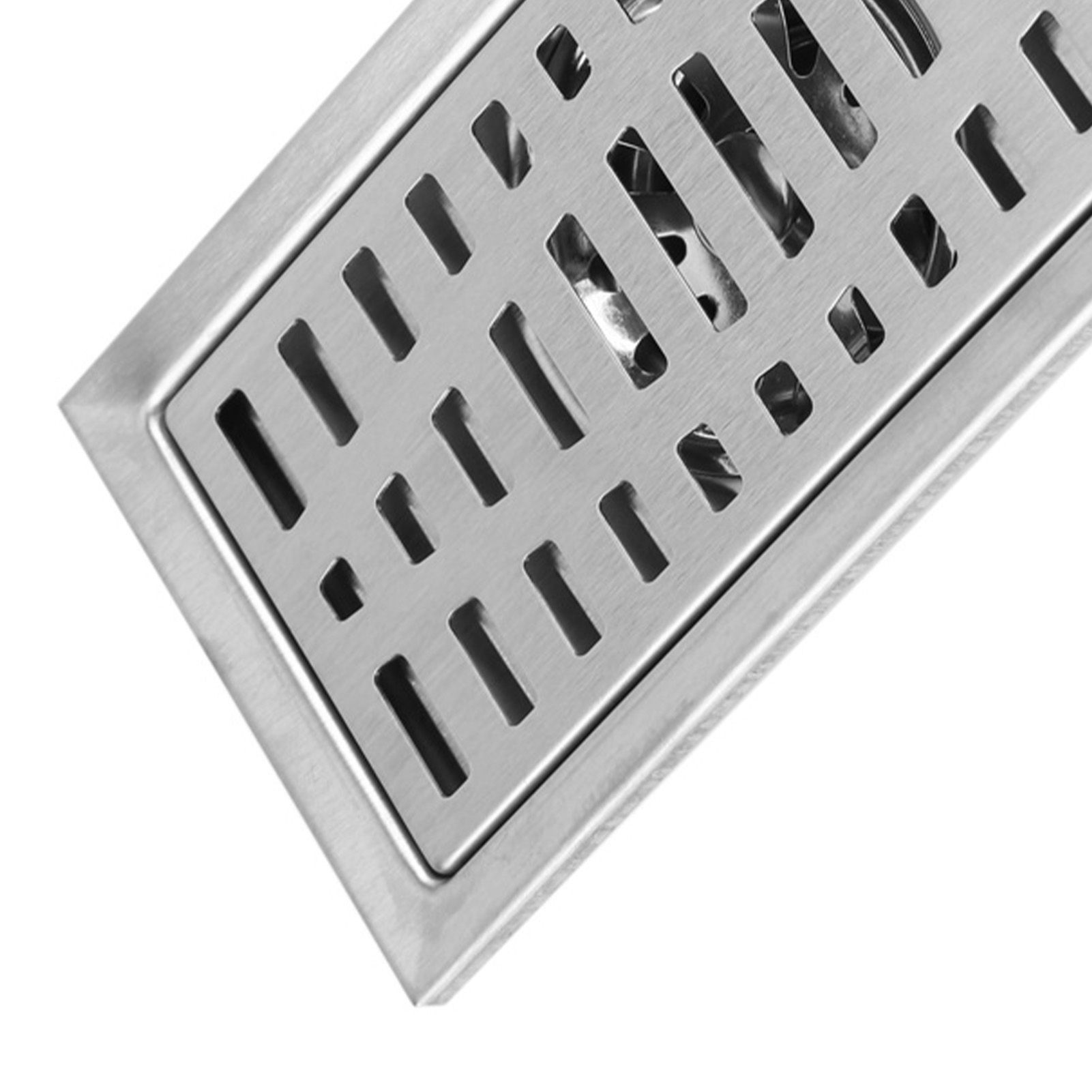20x10cm Rectangle Stainless Steel Floor Drain Bathroom Shower Kitchen Waste Grate view 15