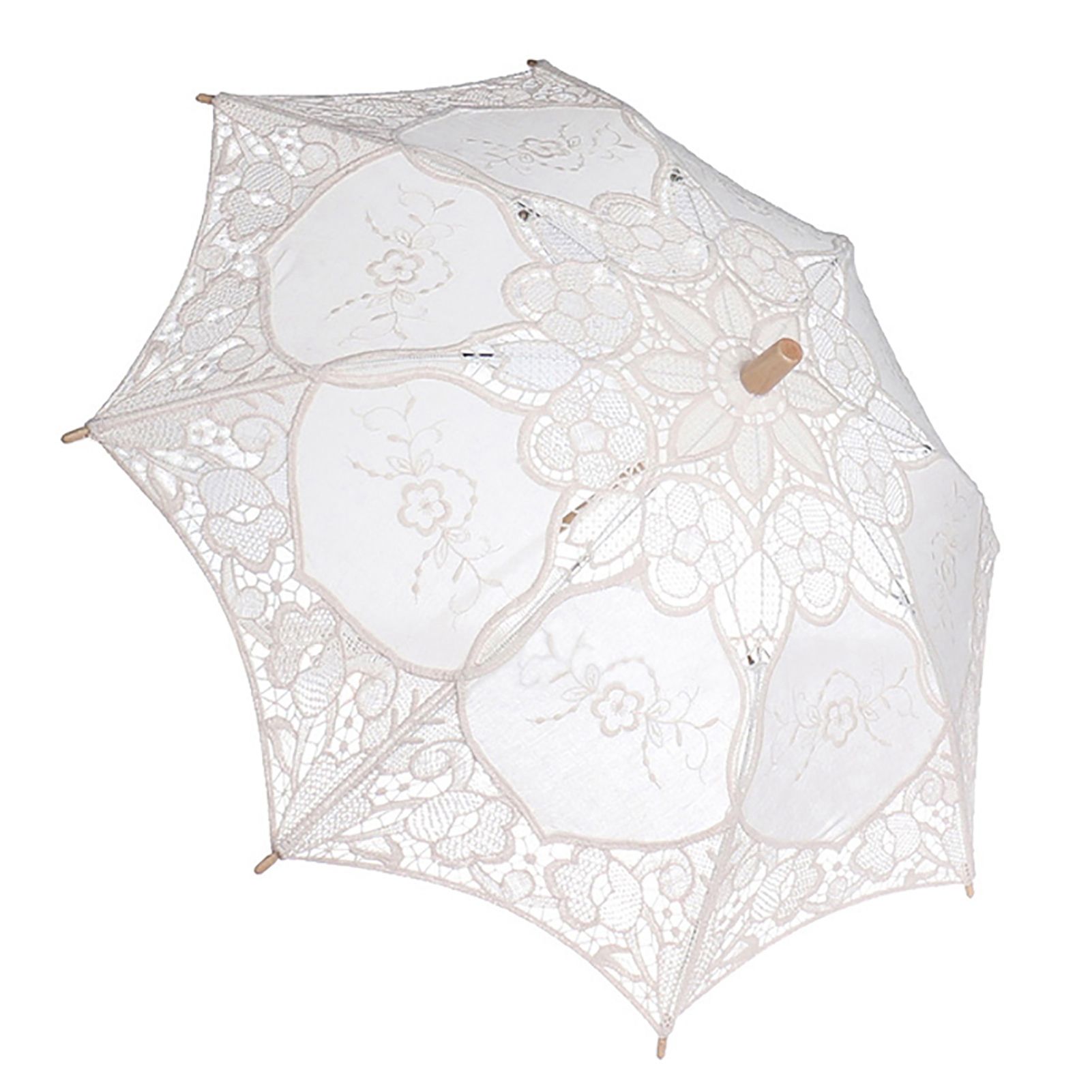 Lady Wedding Lace Umbrella Parasol Sun Umbrellas Party Bridal Photo Taking view 2