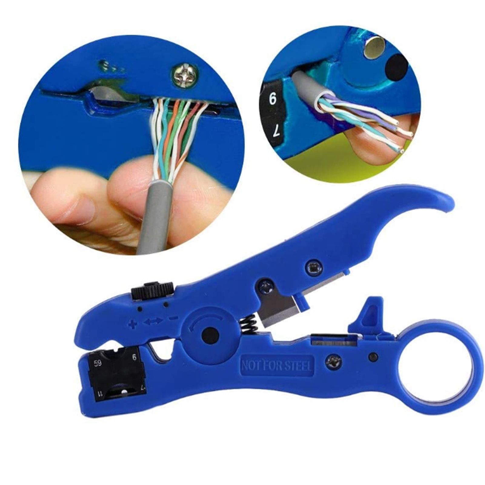 Rotary Coax Coaxial Cable Cutter Stripper Stripping Tool for RG59 RG6 RG7 RG11 view 11