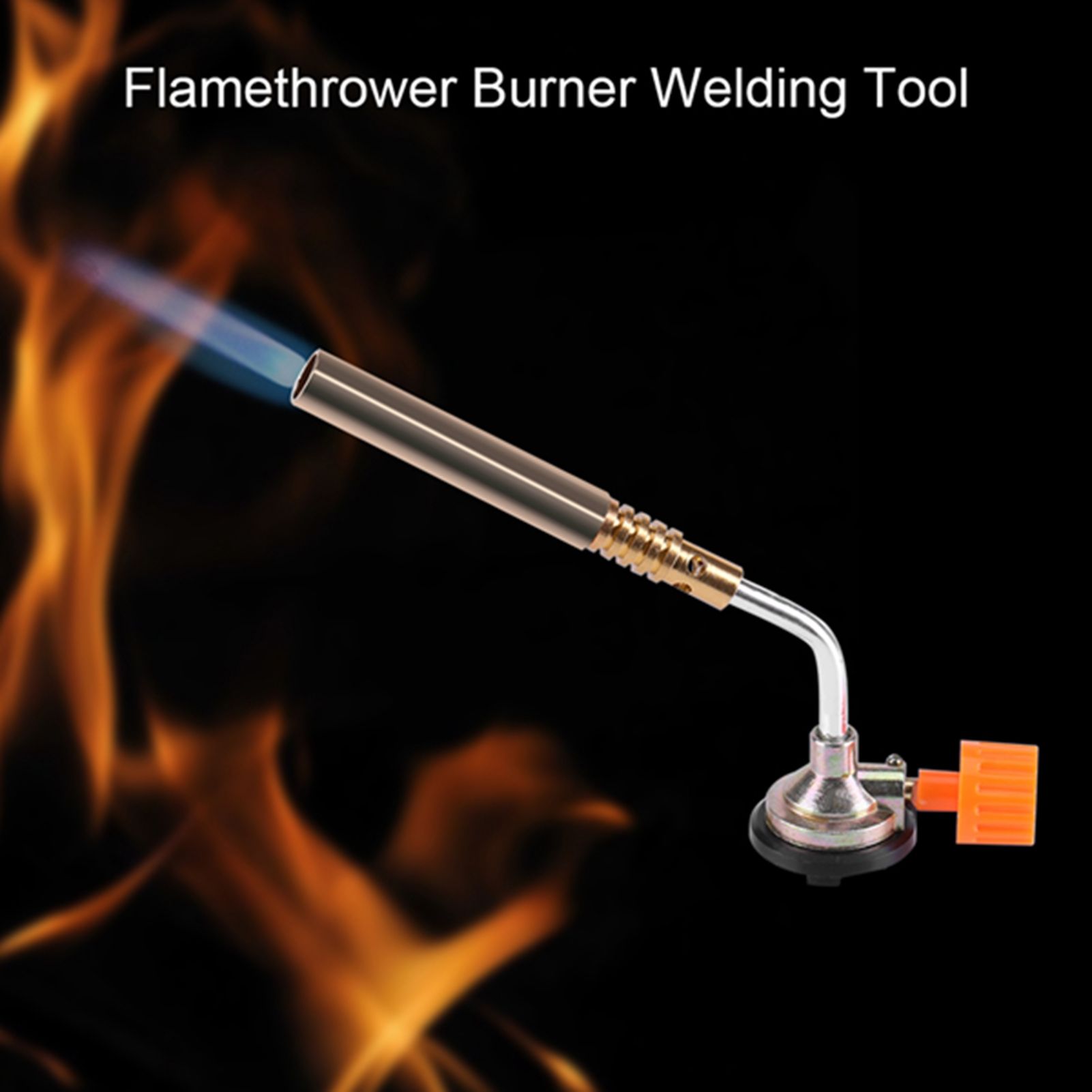 Flamethrower Burner Butane Gas Blow Torch Hand Ignition Camping Welding BBQ view 10
