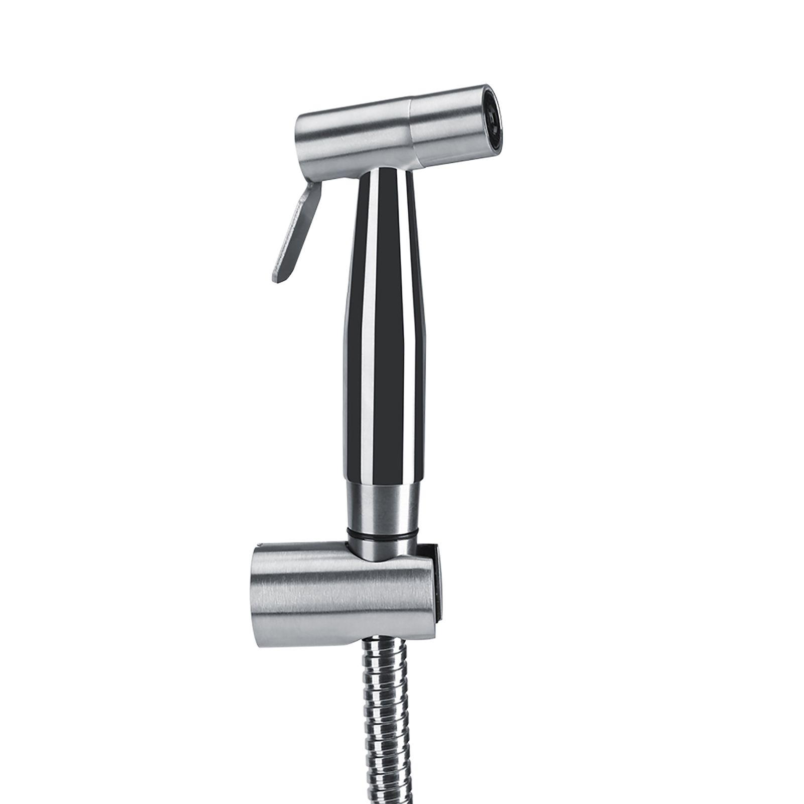 3Pcs Stainless Steel Handheld Bidet Sprayer Set with Hose and Holder Toilet view 2