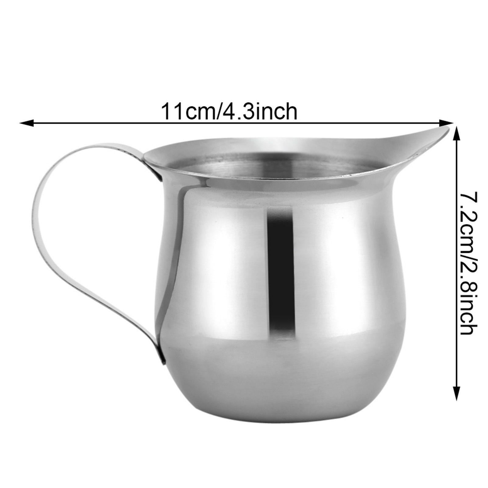 240ml Multipurpose Stainless Steel Milk Frothing Pitcher Cup Latte Art Kitchen view 4