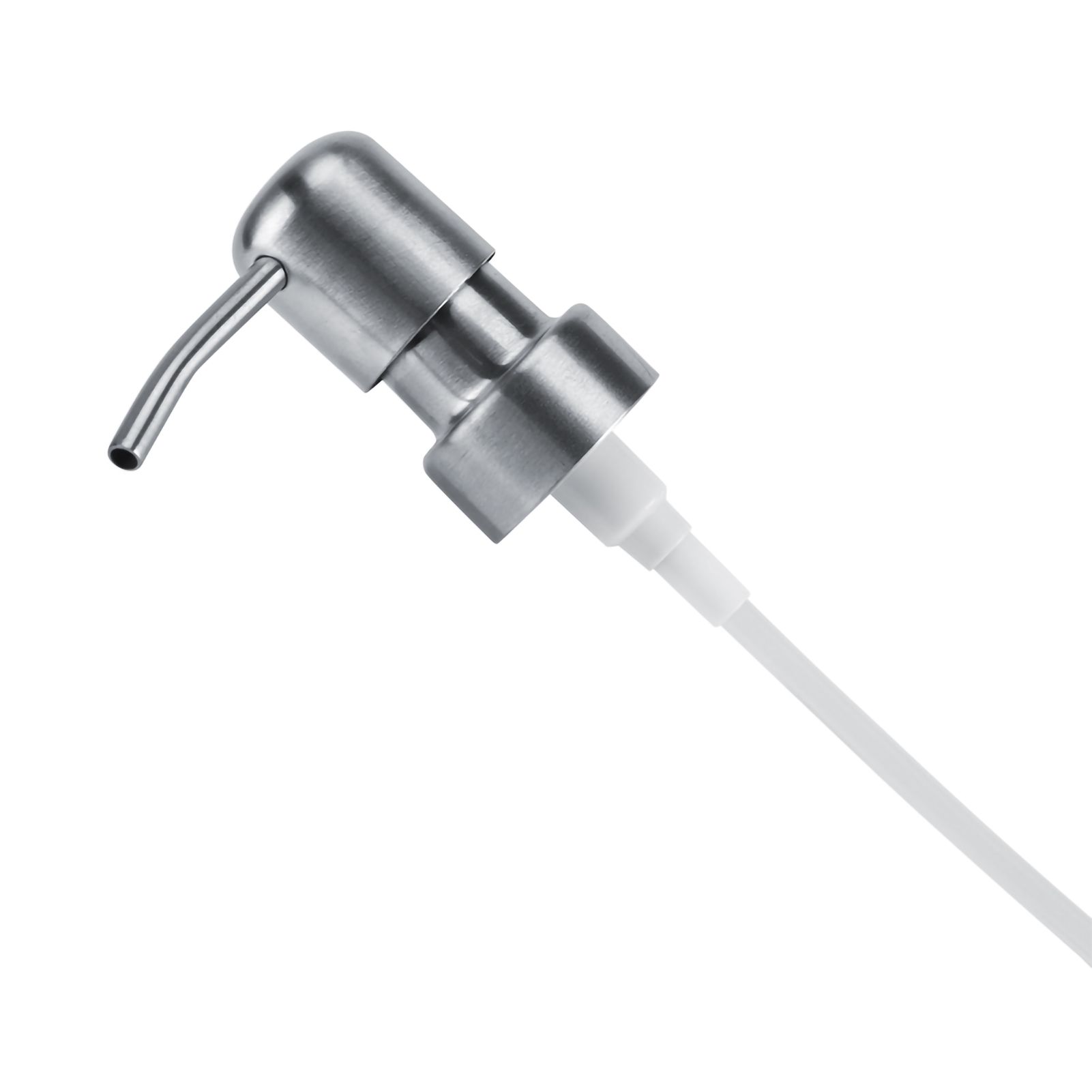 1Pc 304 Stainless Steel Liquid Soap Shampoo Silvery white Pump Kitchen view 5