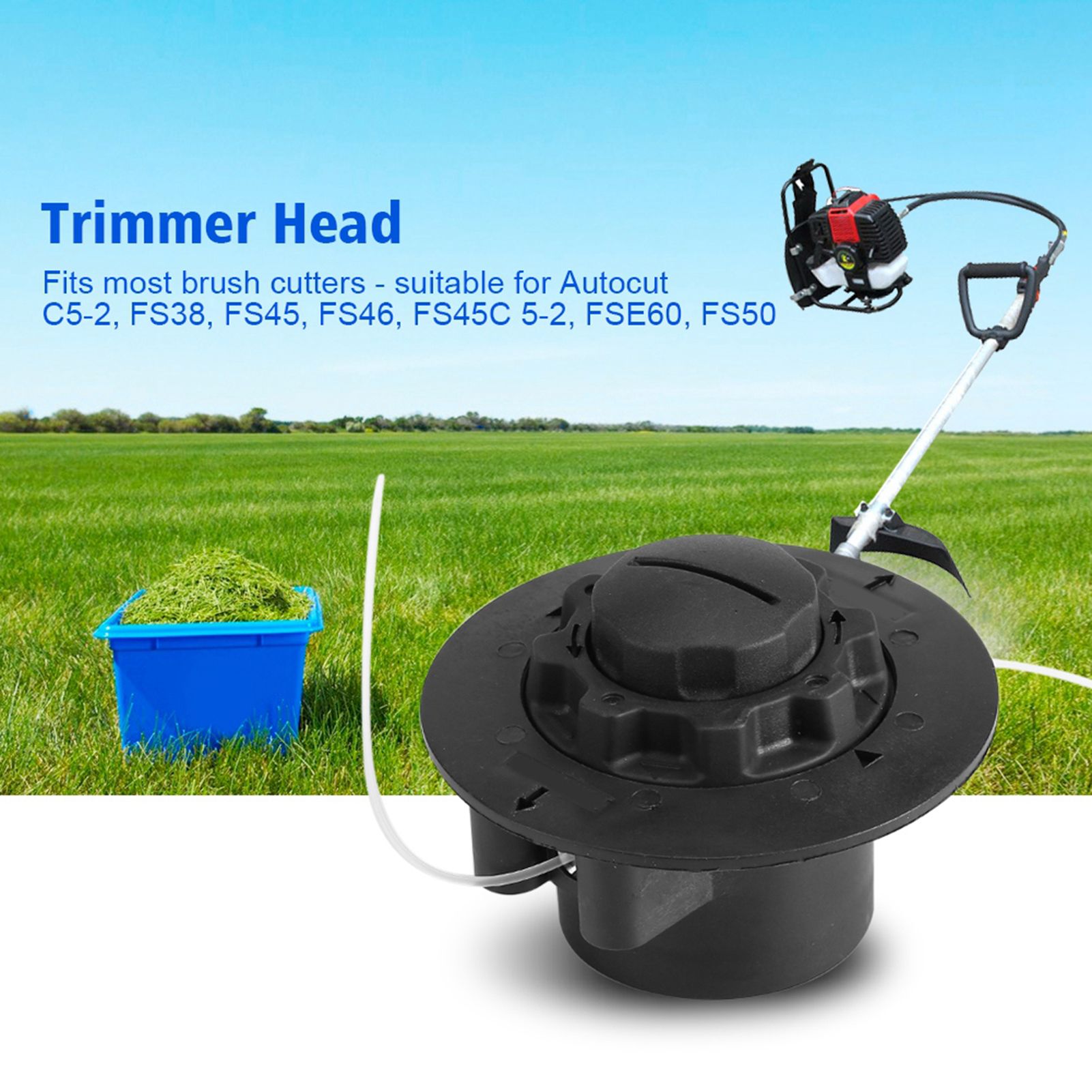Grass Brush Cutter Trimmer Strimmer Head for Autocut C5-2 FS38 FS45 FS46 FS45C view 4