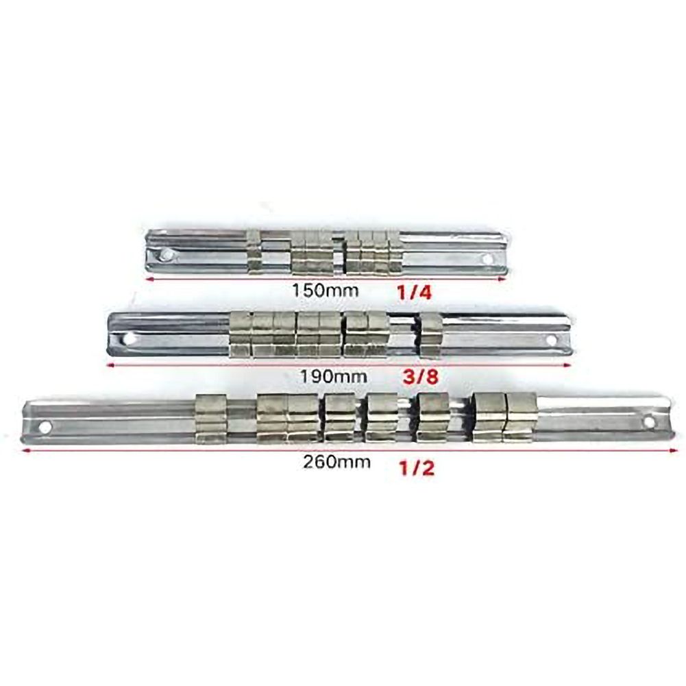 Carbon Steel 8 Socket Rack Storage Divider Rail Tray Holder Shelf Stand Tool view 7